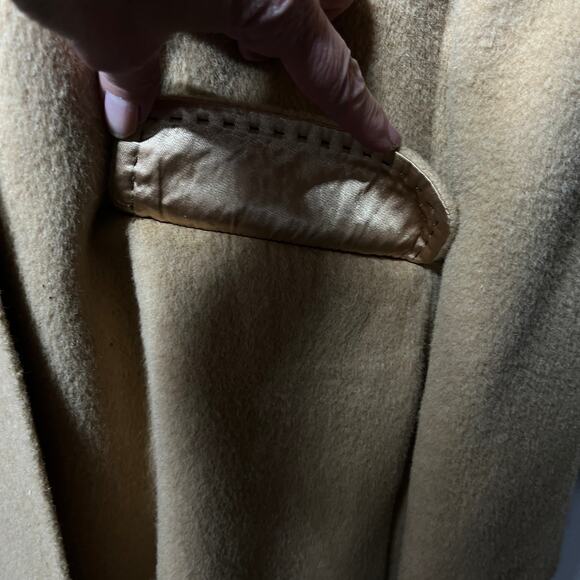 VTG Stern & Mann's Coat Camel Hair Full Length Winter Lined Old Money Winter M - Picture 4 of 10